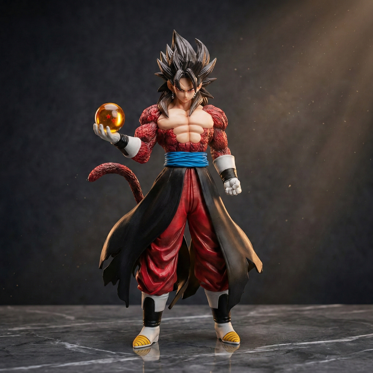 Dragon Ball GT Super Saiyan 4 Goku Action Figure 30cm – Premium Anime Collectible with Dragon Ball