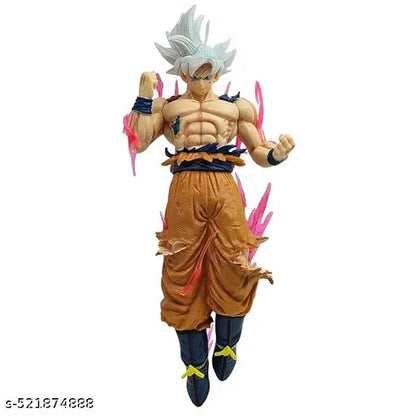 Ultra Instinct Goku Action Figure 25cm – Dragon Ball Super PVC Collectible with Aura Base