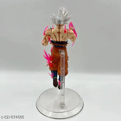 Ultra Instinct Goku Action Figure 25cm – Dragon Ball Super PVC Collectible with Aura Base