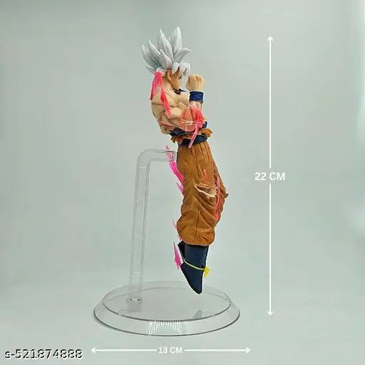 Ultra Instinct Goku Action Figure 25cm – Dragon Ball Super PVC Collectible with Aura Base
